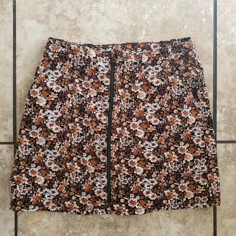 Fall corduroy skirt